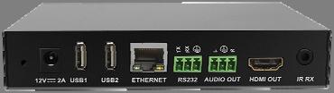Can be used to distribute HD digital content from multiple Sources to many remote distribute on a LAN by cascading Ethernet switches up to several levels, allowing the display very far away from the