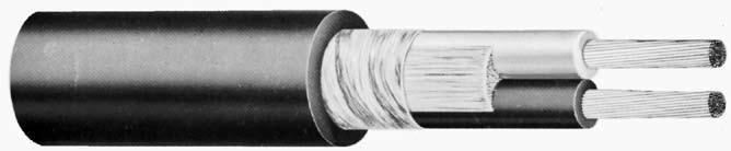 Communication & Control Cable, Multi-Conductor Multi-Conductor, Rubber, Unshielded 20 fully annealed stranded tinned copper per ASTM B-33 Premium-grade, coior-coded rubber Color code: See chart below