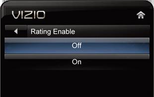 The on-screen menu is displayed. 2. Use the Arrow buttons on the remote to highlight the Settings icon and press OK. The TV Settings menu is displayed. 3.