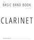 THE BASIC BAND BOOK. a project by Mr. Glynn CLARINET THIS BOOK BELONGS TO