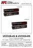UV232A-4S & UV232A-8S 4 or 8 Channel Splitter PC Video, Audio & RS232 over Twisted-Pair