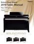 Roland Piano Digital Sales Manual. New HP-Series HP307 HP305 HP302