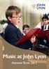 Music at John Lyon Autumn Term 2017