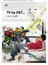 PNT10133-GUIDE_ENG_G:PNT10133-GUIDE_ENG 5/11/08 15:58 Page 1. TV by P&T... User guide