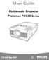 User Guide. Multimedia Projector ProScreen PXG30 Series