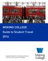 WOKING COLLEGE Guide to Student Travel 2016