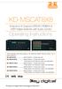 KD-MSCAT8X8. 8 Inputs to 8 Outputs CAT5/6/7, RGBHV & HDTV Matrix Switcher with Audio Control