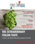THE EXTRAORDINARY ITALIAN TASTE