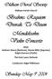 Brahms: Requiem Dvorak: Te Deum Mendelssohn: Violin Concerto