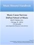 Music Career Services DePaul School of Music