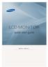 LCD MONITOR. quick start guide. 400TSn-2, 460TSn-2