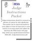 Judge Instructions Packet