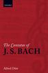 The Cantatas of J. S. Bach