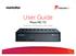 User Guide Plaza HD T2. Freeview HD Receiver with Apps