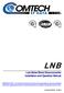 LNB. Low-Noise Block Downconverter Installation and Operation Manual