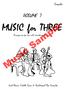 Music Sample. MUSIC for THREE VOLUME 7. Samples. Irish Music, Fiddle Tunes & Traditional Pop Favorites