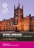 STUDY ABROAD AT QUEEN S UNIVERSITY BELFAST CREATIVITY, PERFORMANCE AND ART.