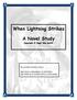 When Lightning Strikes. A Novel Study
