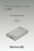 HDMI to Composite / S-Video. Audio. Scaler GTV-HDMI-2-COMPSVIDN. User Manual. Release A3