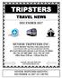 TRIPSTERS TRAVEL NEWS DECEMBER SENIOR TRIPSTERS INC. SENIOR TRIPSTERS INC. A NON-PROFIT TRAVEL ORGANIZATION