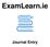 ExamLearn.ie. Journal Entry