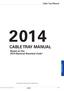CABLE TRAY MANUAL Based on the 2014 National Electrical Code