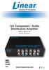 1x3 Component / Audio Distribution Amplifier