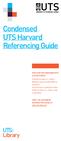 Condensed UTS Harvard Referencing Guide