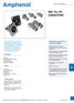 CONNECTORS. Simple steps to guide you in using this catalogue. Applications. Options. Ordering Codes BNC 75Ω RF CONNECTORS
