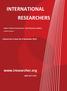 INTERNATIONAL RESEARCHERS.    Volume No.2 Issue No.4 December 2013 ISSN