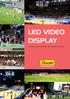 LED VIDEO DISPLAY. show your passion for sport. Perimeter Display Video Cube Software. LED Screen