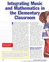 Integrating Music and Mathematics in the Elementary Classroom