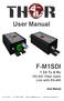 F M1SDI 1 Ch Tx & Rx. HD SDI Fiber Optic Link with RS 485. User Manual