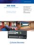 ISS 506. Presentation Enhancing Truly Seamless Switcher SIX INPUT SEAMLESS SWITCHER SEAMLESS SWITCHERS