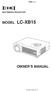 MULTIMEDIA PROJECTOR MODEL LC-XB15 OWNER S MANUAL.