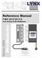 MiniModules. Reference Manual. Series P MX 3312/3313 D Dual Analog Audio Multiplexer. LYNX Technik AG