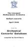 Orchestral Concerts Database