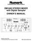 DM1685 STEREO MIXER with Digital Sampler OWNER S MANUAL
