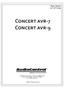 Concert avr-7 Concert avr-9