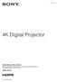 (1) 4K Digital Projector