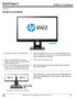 QuickSpecs. HP VH inch Monitor. HP VH inch Monitor. Overview