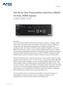 4x2 All-In-One Presentation Switchers (Multi- Format, HDMI Inputs) DVX-2110HD-SP (FG ) 2x25W 8-Ohm DVX-2110HD-T (FG ) 75W 70/100V