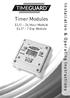 Timer Modules. EL11 24 Hour Module EL17 7 Day Module. Installation & Operating Instructions