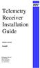 Telemetry Receiver Installation Guide