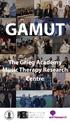 GAMUT. The Grieg Academy Music Therapy Research Centre