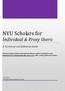 NYU Scholars for Individual & Proxy Users: