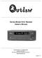 Outlaw Model 1050 Receiver Owner s Manual