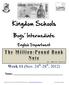 Kingdom Schools. Boys Intermediate. (Nov. 24 th -28 th, 2012) English Department. Name: