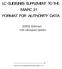LC GUIDELINES SUPPLEMENT TO THE MARC 21 FORMAT FOR AUTHORITY DATA