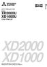 XD2000 XD1000. User Manual DLP PROJECTOR. This User Manual is important to you. Please read it before using your projector. MODEL XD2000U XD1000U